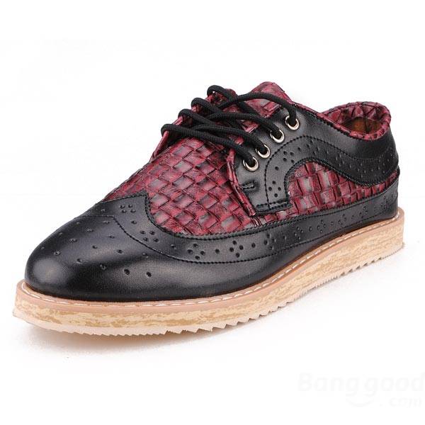 Style britannique motif croco classique occasionnels mens chaussures élégantes